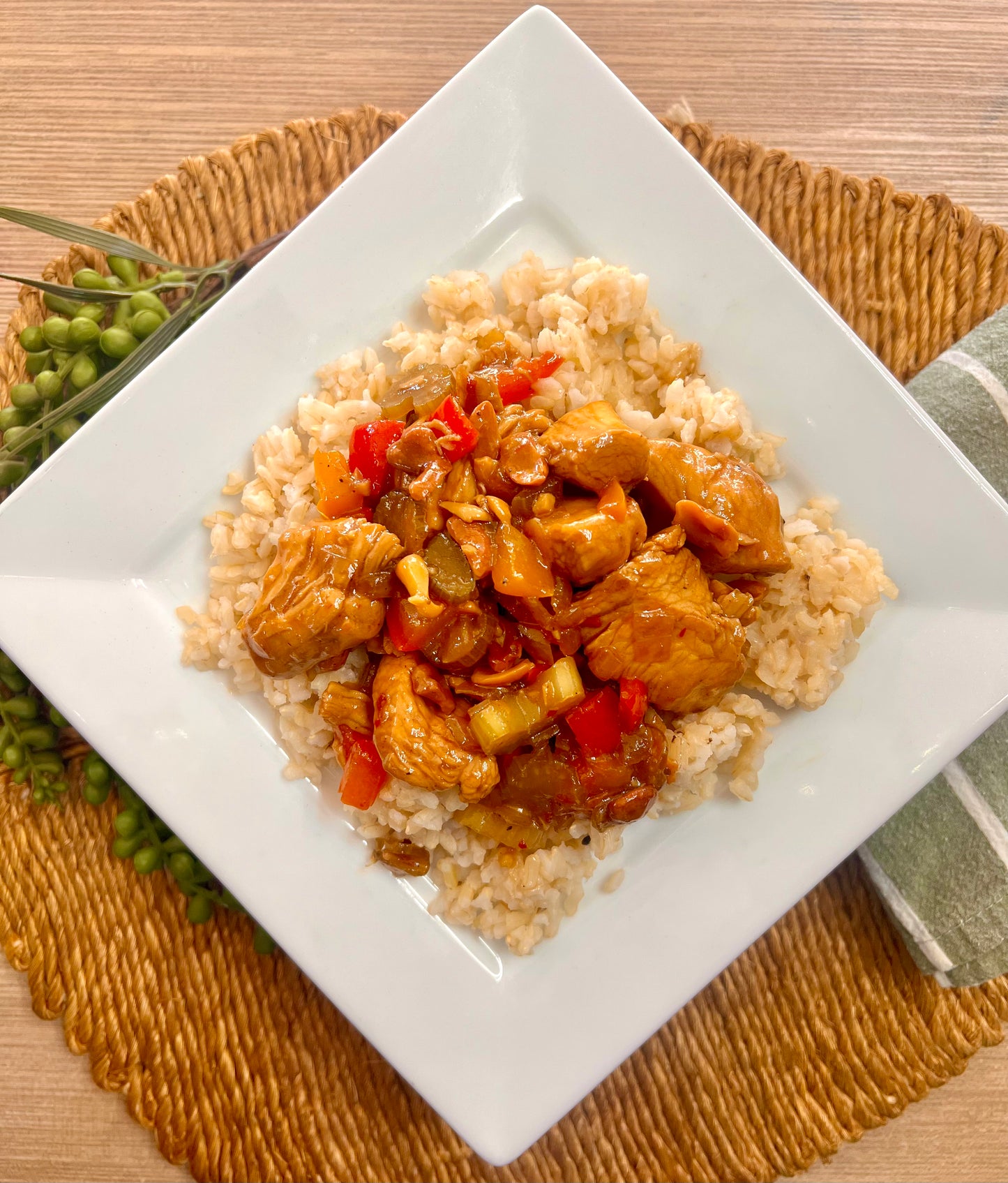Chef Andrews Special: Cashew Chicken w/ Brown Rice