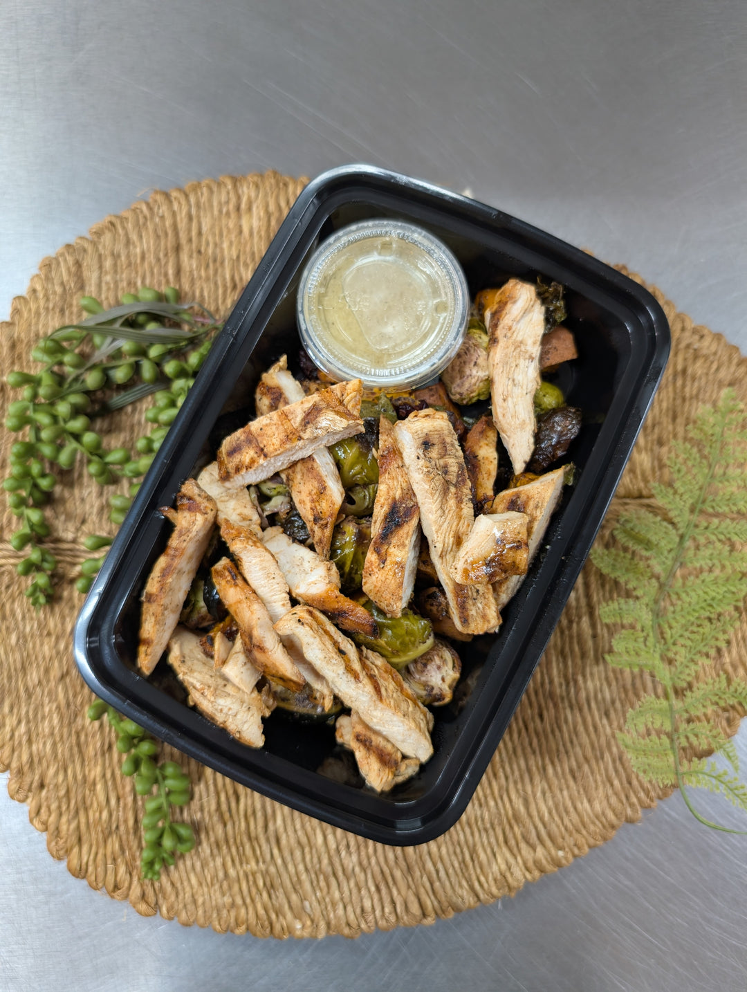 Fall Harvest Bowl w/ Chicken Breast, Dijon Dressing & Cranberry Quinoa