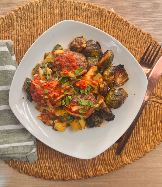 Italiano Beef Meatball Casserole (low carb/ paleo/ whole 30)