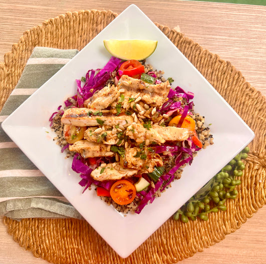 Chef Andrews Special: Citrus Chili Crunch Bowls w/ Marinated Chicken