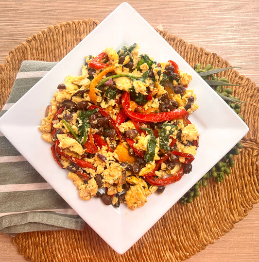 Breakfast Burrito Bowl (vegetarian, low carb/ paleo/ whole 30)