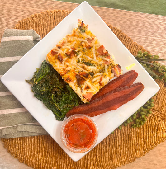 Deep Dish Breakfast Pizza (low carb/ paleo/ whole 30)