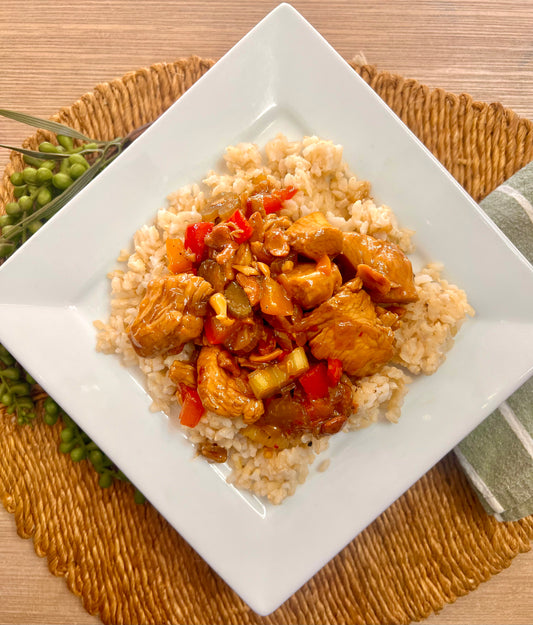 Chef Andrews Special: Cashew Chicken w/ Brown Rice