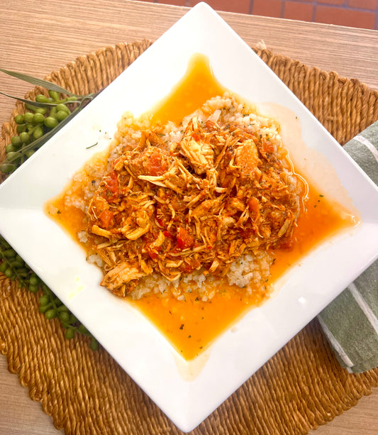 NEW! Chicken Alla Romana *chicken & peppers in white wine tomato sauce* (low carb / paleo / whole 30)