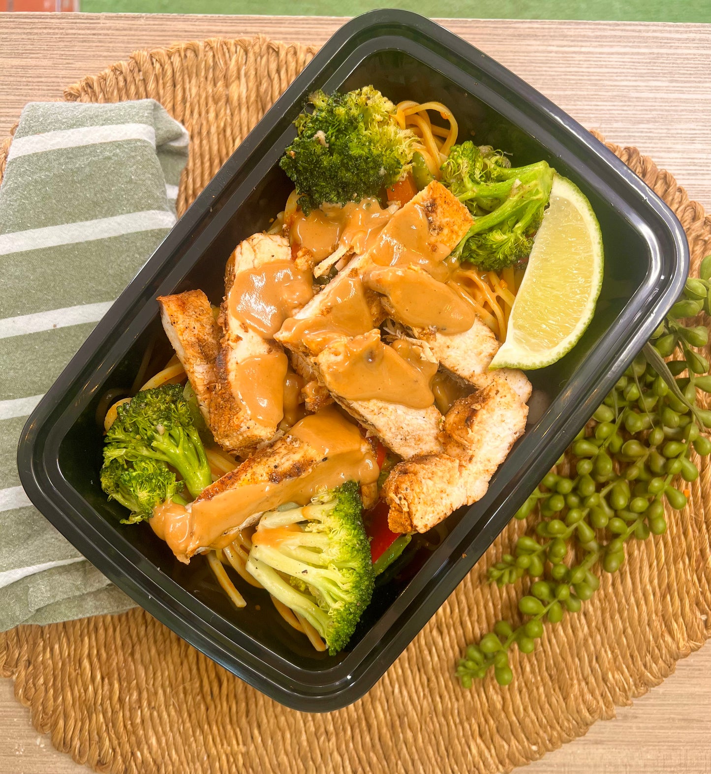 NEW! Grilled Chicken Pad Thai w/ Peanut Sauce