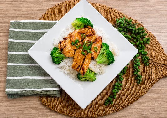 NEW! Honey Garlic Chicken Rice Bowls
